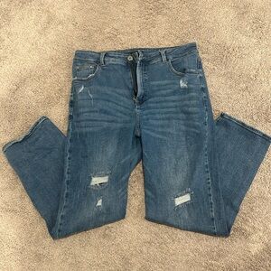 Universal Standard Distressed Donna High Rise Curve Jeans